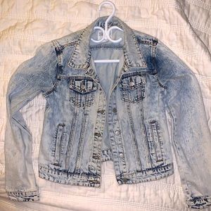 BRAND NEW (no tags) Acid Wash Denim Jacket